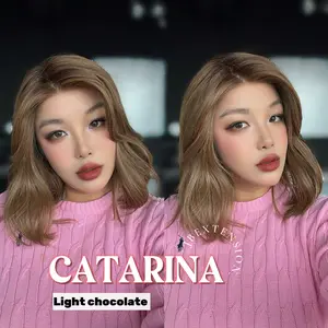 JBEXTENSION CATARINA MONO Full Monofilament Handmade Full Lace Full Hand Tied Wig 13 Inches Mono Lace Handmade Futura Fiber Wig with Anti-slip Silicone Strips Glueless Wig CATARINA MONO【BENDY EAR TABS】