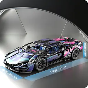 1:14 Scale Racing Car Building Blocks 1314 Pieces APP Programmable Remote Control Car Assembly Toy for Kids and Adults RC Light + Dual Mode Dynamic Version