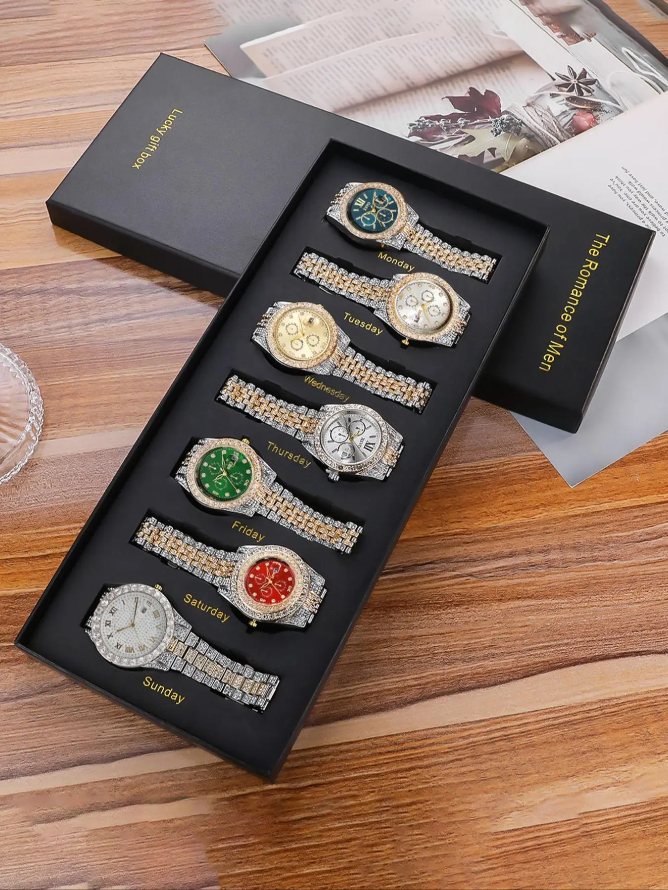 Women's Elegant Fashion Round Dial Quartz Watch, with Box, Fashion Watch Set for Party, Daily Decor, Trendy All-match & Exquisite Watch Set for Birthday Gift, Bracelet Watch Set, Accessory Set