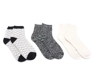 MUK LUKS Set of 3 Microfiber Quarter Crew Socks