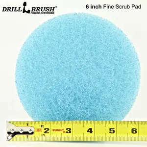 6 inch Diameter Blue Fine Scrub Pad
