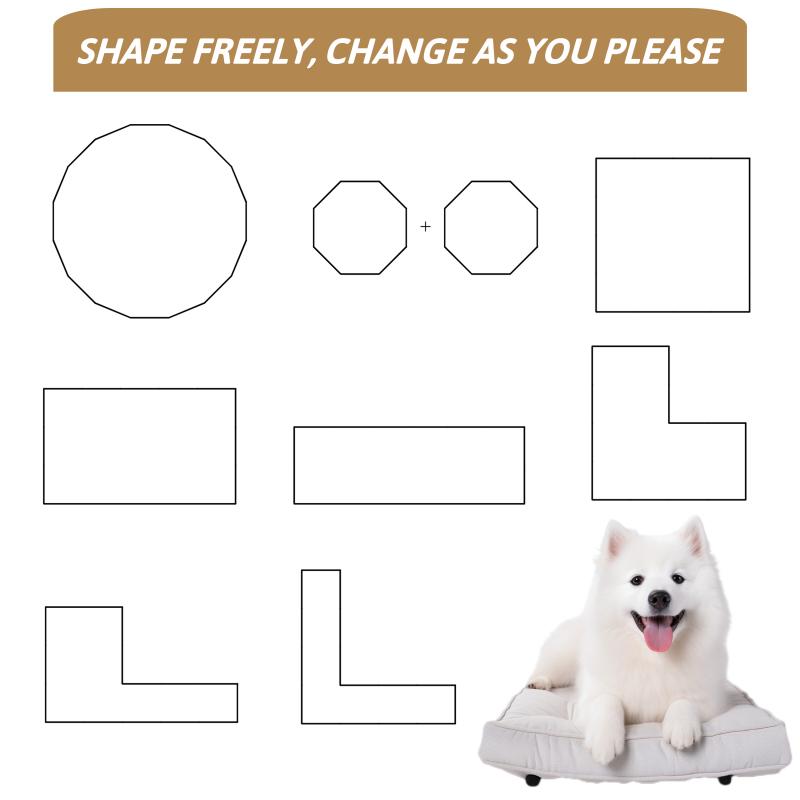 Aolio Dog Playpen 6/8/12/16 Panels Metal Pet Playpen, Outdoor Indoor Dog Exercise Barrier Fence, 32(31.7)inch