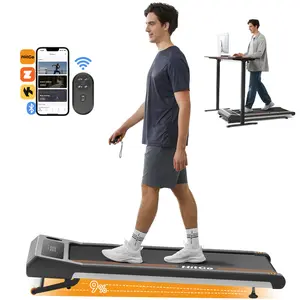 HitGo Auto-Incline Walking Pad Treadmill – 0-9% Incline, Under-Desk Treadmill for Home & Office, APP Control, LED Display, Remote, Shock-Absorbing Design