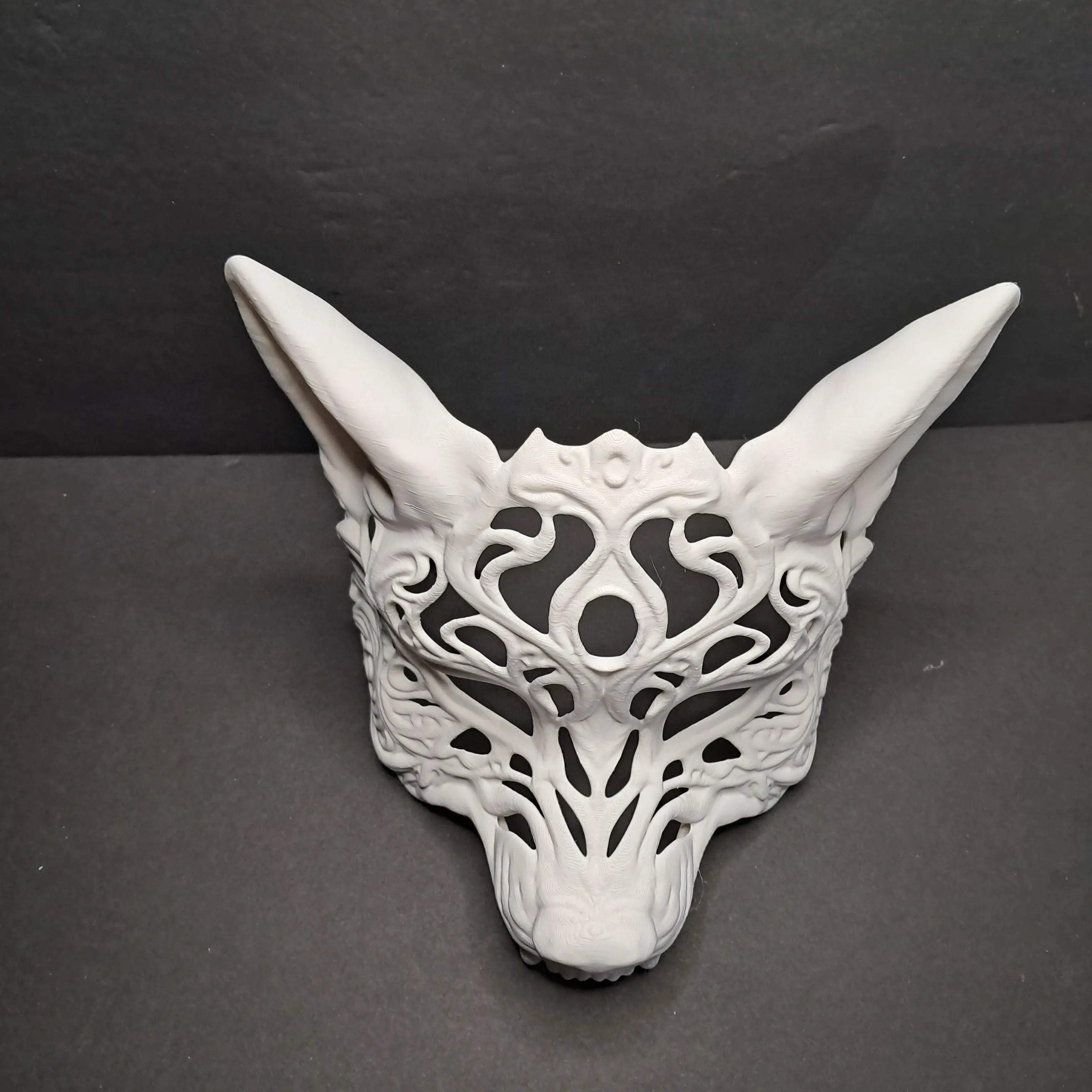 3D Printed Wolf Animal Mask - Lightweight Mask Cosplay Accessory, USA Made for Halloween Costume, Festive Party Supplies
