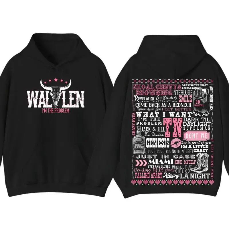 [ graphic hoodies]I’m The Problem Shirt |   Wallen Country Music Graphic Tee |   2025 Tour Style Double-Sided T-Shirt |   Vintage Retro Typography Shirt |   Concert Outfit for Fans |   Unisex Casual Streetwear Top Gift