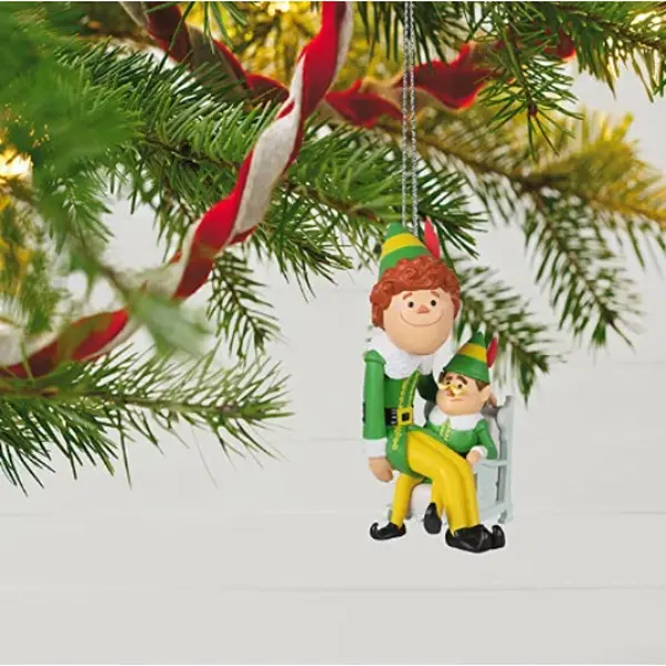 Papa Elf and Buddy the Elf - Hallmark Keepsake Ornament 2022
