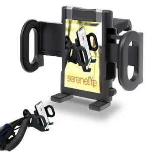 Golf Cart GPS Holder | Universal Rotating Mount with Silicone Clip for Cart Handle, Adjustable Holder for GPS PDA & Phones - Easy Assembly - Lightweight Portable Golf Cart Accessory