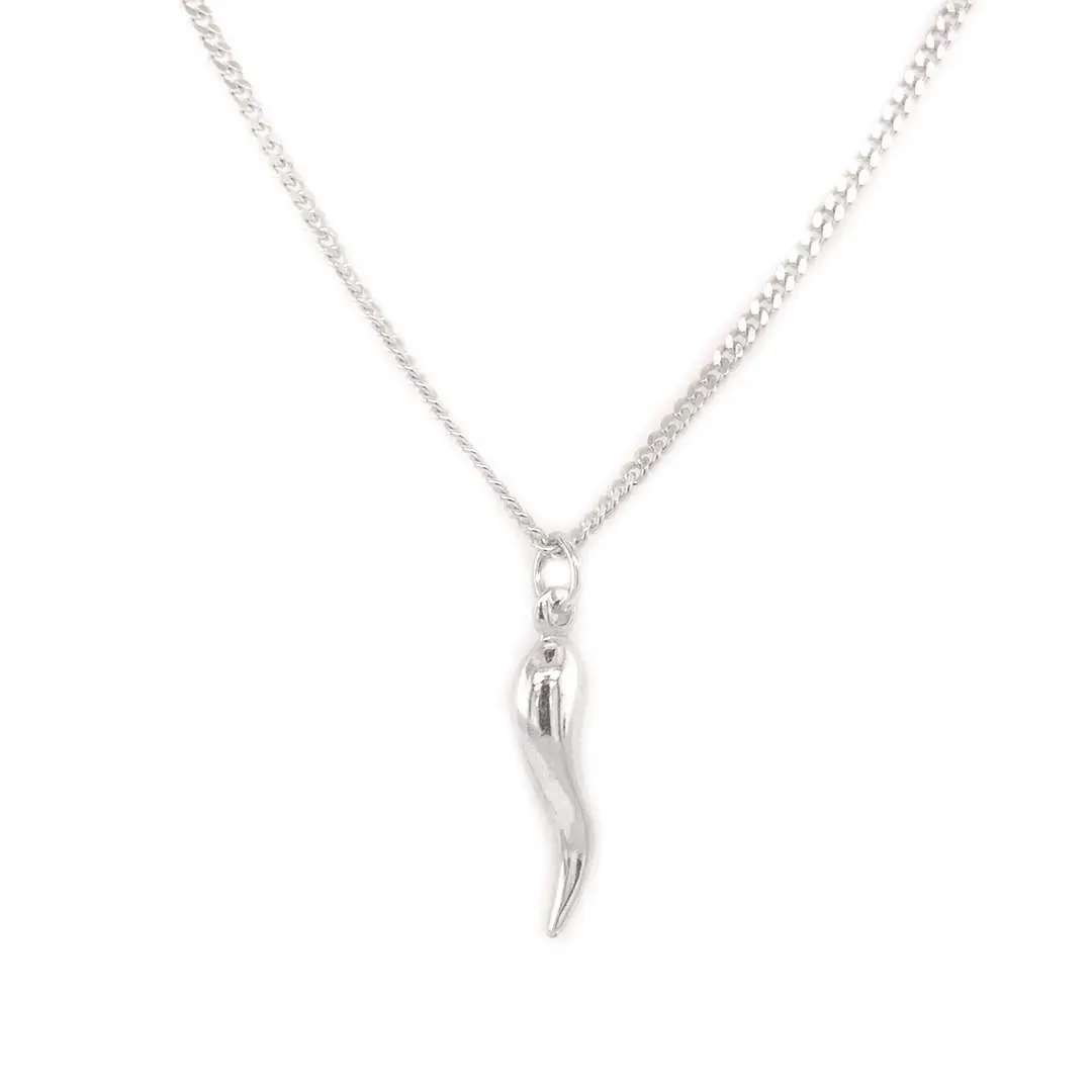 Men's Silver Pepper Necklace - Stylish and Masculine Jewelry