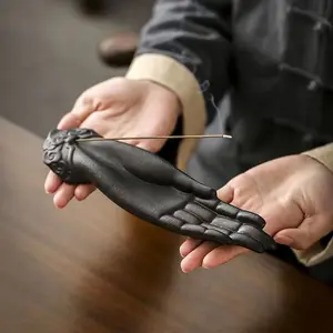 Resin Inverted Incense Burner Frog Line Incense Holder Stand Tray Craft Home Decor Ornament, Resin Material, Ideal for Relaxing Aromatherapy