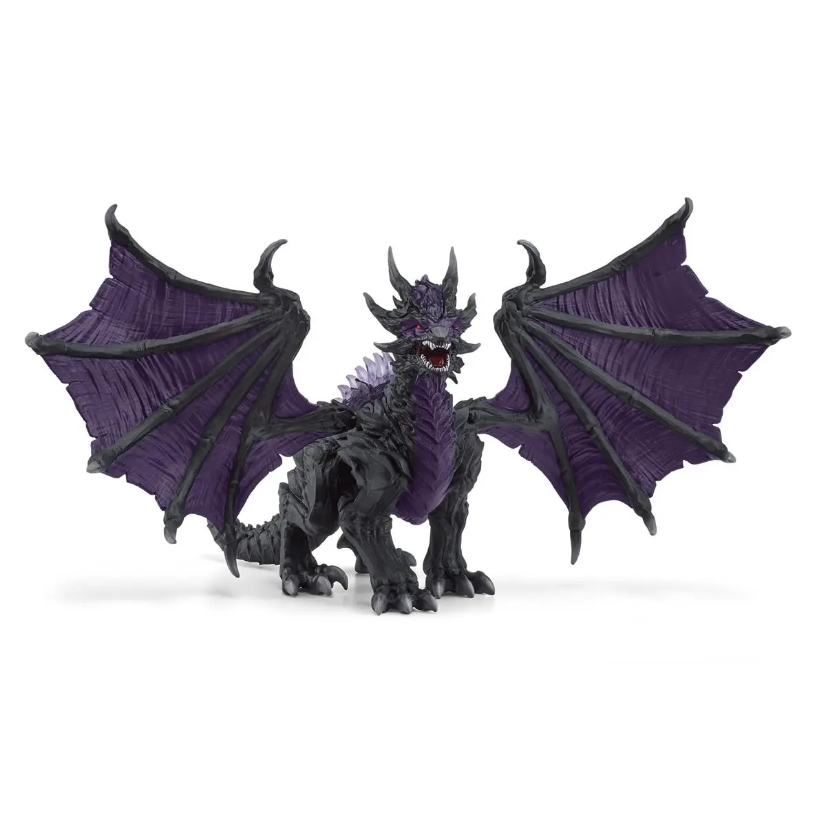 Schleich Eldrador Shadow Dragon 2-Pack Plastic Figurine & Statue - Black and Purple Small Animal Pet Toy, 9 in, 1.64 lbs Decor Ornament (2-Piece Set), Two Piece Set