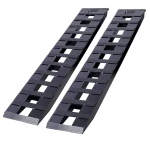 Heavy-Duty Ramps with Top Hook Attaching End, Universal Loading Ramp for Motorcycle, Tractor, ATV/UT 72" X 14" 8800 LBS 1 Pair 2 Ramps Aluminum ,Black Coating