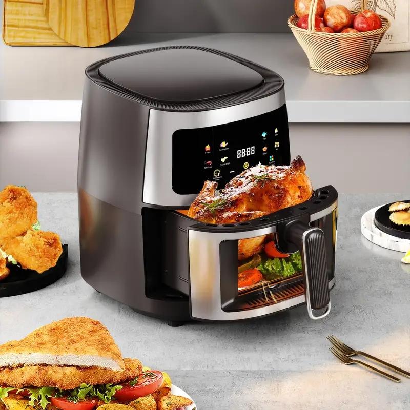 Air Fryer, 6 Qt Air Fryer, Air Fryer Oven With 9 Cooking Functions, Shake Reminder, Powerful 900W Electric Hot Air Fryer Oil-Free Cooker, Dishwasher Safe Nonstick Pan Air Fryer, 6 Qt Air Fryer, Air Fryer Oven With 9 Cooking Functions, Shake Reminder, Powerful 900W Electric Hot Air Fryer Oil-Free Cooker, Dishwasher Safe Nonstick Pan