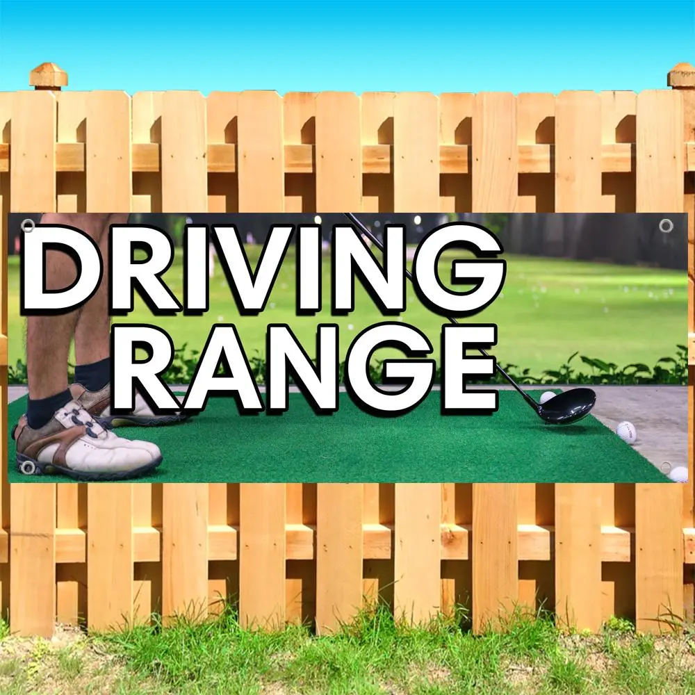 Driving Range Banner 13 oz | Non-Fabric | Heavy-Duty Vinyl Single-Sided With Metal Grommets SB11337