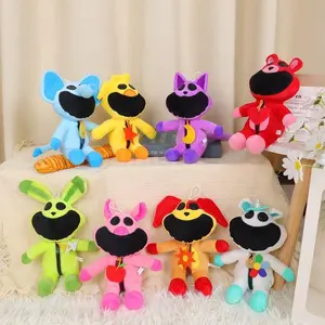 Smilingcritters Terrifying Smiling Animal Simplified Purple Cat Plush Toy