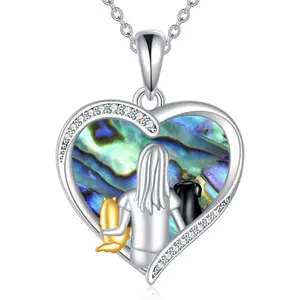 Sterling Silver Animal Pendant Necklace Cat Dog Phoenix Eagle Whale Shark Puffin Starfish Chicken Butterfly Owl Bee Frog Seahorse Jewelry Gift for Women
