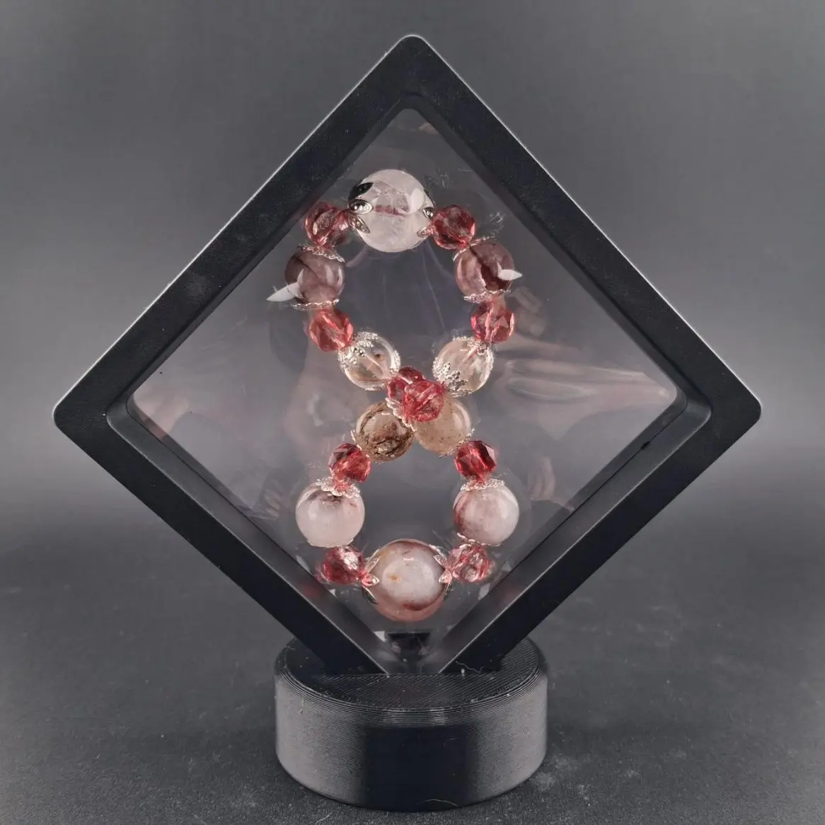 Fire and Phantom Quartz Bracelet