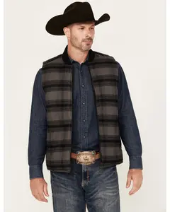 Brothers And Sons Men's Rudd Reversible Puffer Vest - Basfa24v24-Dkgy