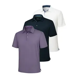 3-Pack Men's Polo Shirts – Soft Breathable Cotton Blend, Comfortable Short Sleeve Casual Fit, Classic Collared T-Shirts for Work, Golf, Travel & Everyday Wear