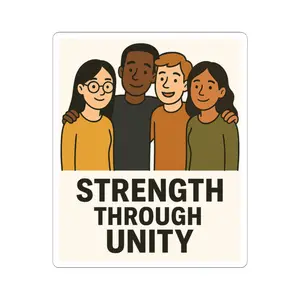 Unity Strength Kiss-Cut Stickers, Positive Affirmation, Inspirational Décor, Friendship Gifts, Diversity Sticker