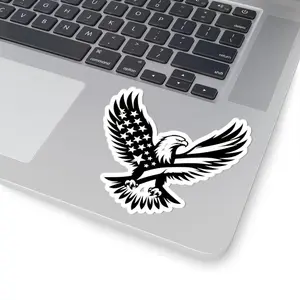 American Flag Eagle Sticker: Patriotic USA Vinyl Decal