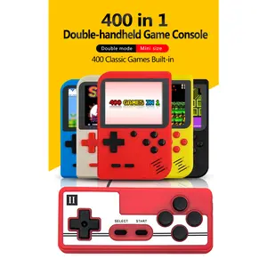 Handheld Console 3.0-inch LCD Screen 400 Classic Games Built-in Multiplayer AV Connection Nostalgic Gaming Device for Home & On-the-Go