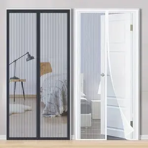 Summer No-Drill Magnetic Mosquito Screen Door, Automatic Switch Fly Prevention Ventilation Curtain, Home Use Pest Control Solution