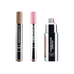 SACHEU Soft Glow STAY-N TRIO - Cheek, Contour & Liquid Glow STAY-N SACHEU Soft Glow STAY-N TRIO - Cheek, Contour & Liquid Glow STAY-N