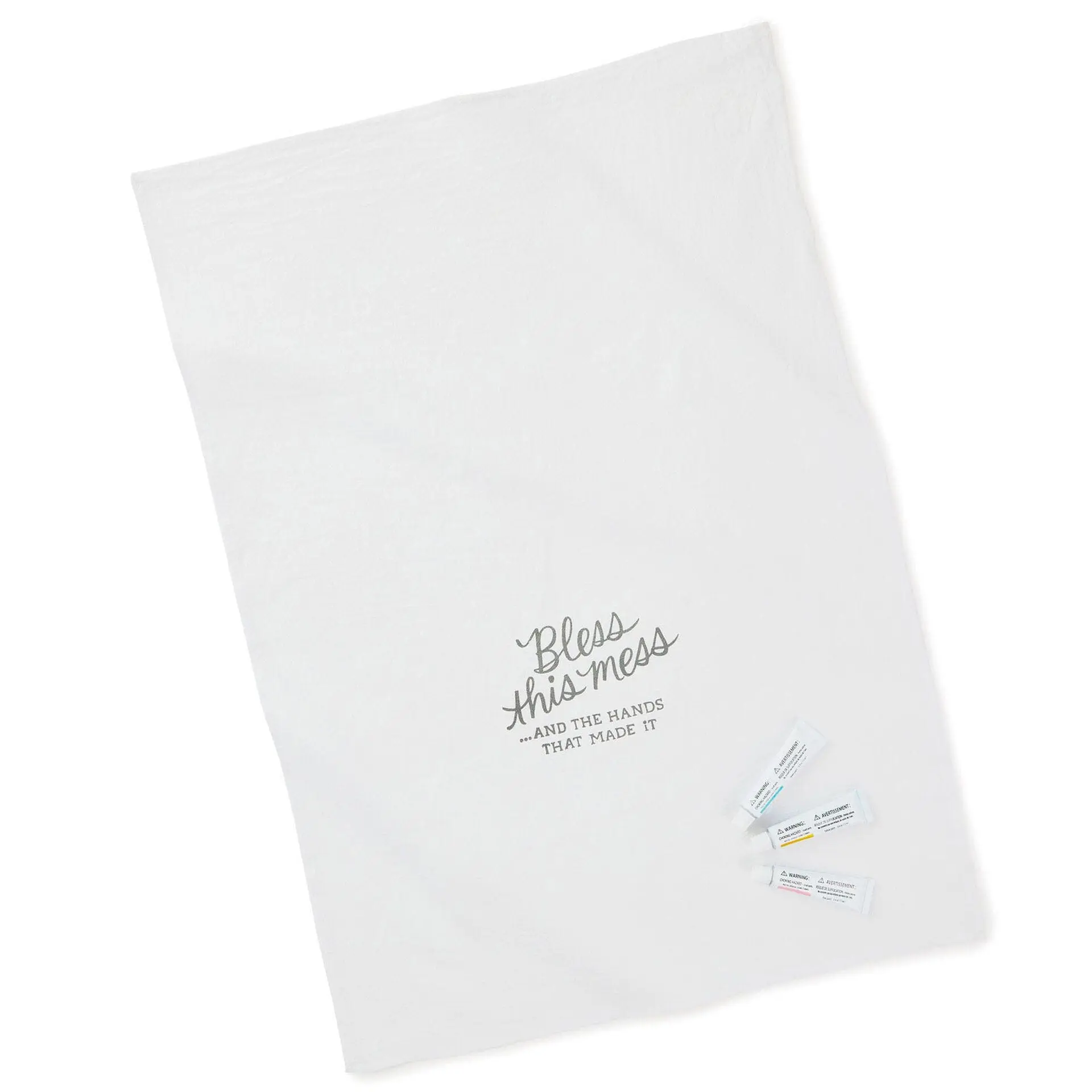 Bless This Mess Tea Towel Handprint Kit
