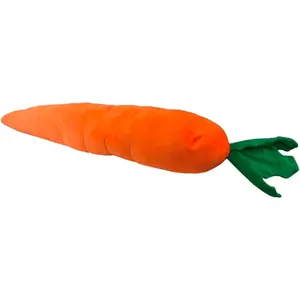 Extra Large Carrot Dog Toy - Soft Plush Toy with Squeaker