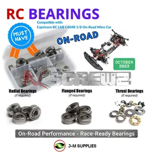 RCScrewZ Metal Shielded Bearings cap013b for Capricorn RC LAB C804R 1/8 On-Road Nitro Car | RCX