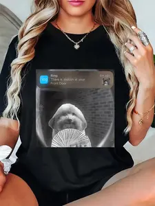 100% Cotton Unisex Funny Ring There Is Motion At Your Front Door Tee T-Shirt