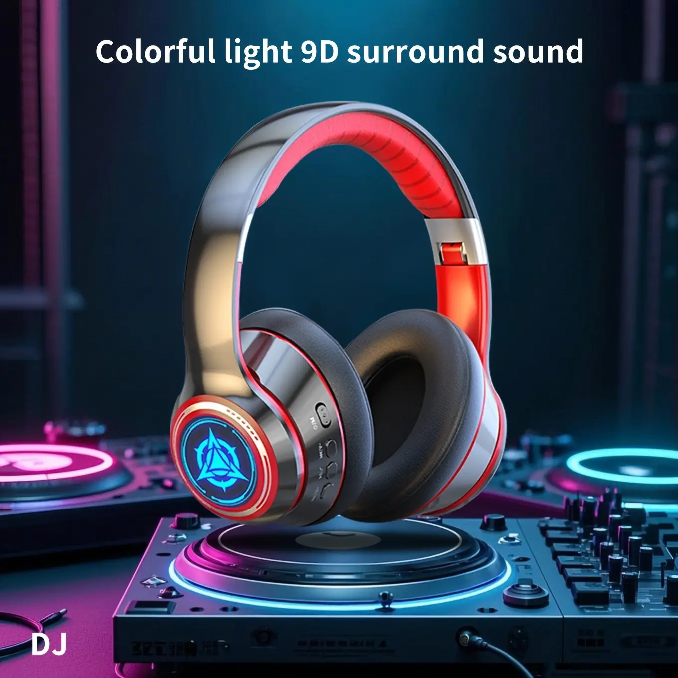 Wireless Bluetooth Headphones with 3.5mm Jack - Superbox S6 Max, V5.0 Flagship Chipset, 1-Touch Power-On & Connection, Multi-Connectivity (Cable/Card/Bluetooth), Wide Compatibility, Soft Fit, Long Standby, Colorful LED Lights, Not Water Resistant