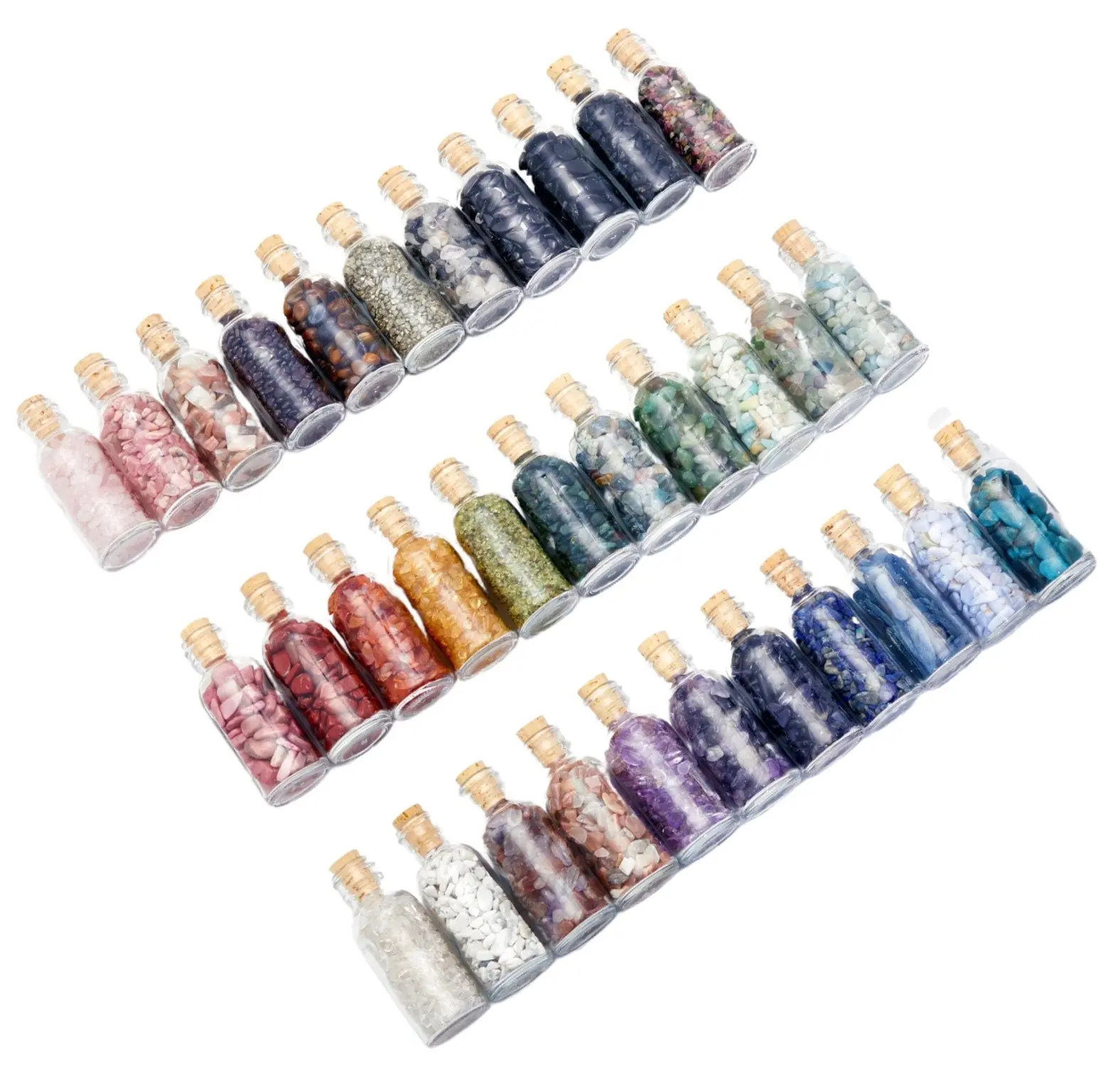 Gemstone Bottle (70 stone types available) Stone Bottles by New Moon Beginnings - Gemstone Chips Gemstone Bottle (70 stone types available) Stone Bottles by New Moon Beginnings - Gemstone Chips
