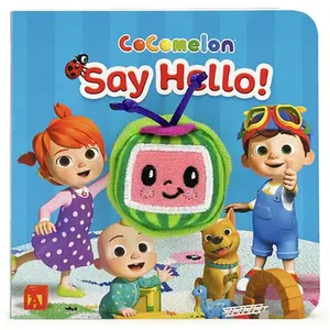 USED-Cocomelon Say Hello! Puppet Book by Nestling, Rose (Board book)