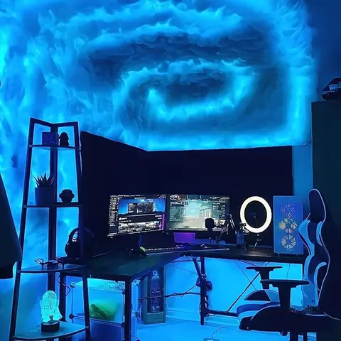 3D Thundercloud LED Lamp - Multicolor Transformation, Bluetooth Music Sync Control, Creative Lighting, Gaming Accessory, Bedroom Mood Boost, Cool Gadgets for Adults, Unique Room Decor, Bedroom Items, LED Lights