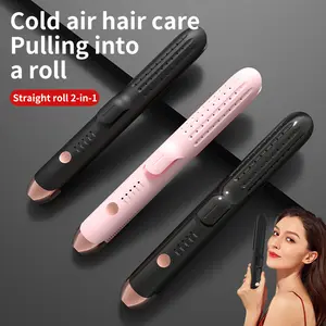 2-In-1 Straightener & Curler Iron, Dual Function Hair Tool, Adjustable Temperature Control, Home Styling Essentials, Perfect Gift for Women, Hair Styling Tools