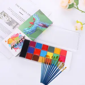 Face and body painting, Halloween face painting kit, clown , cosplay, event makeup. yera   pastel  makeup   halloween makeup kit Travel Ready Multi-Use Makeup  matte  eyeshadow   stone  cold  fox   prison  eyeshadow palette body  paint