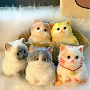 1 Piece Taba Soft Cat Toy, Cute Plush Stress Relief Toy, Handmade Imperfect Design, Fun Cat Doll Gift, Large Size Cat Plaything