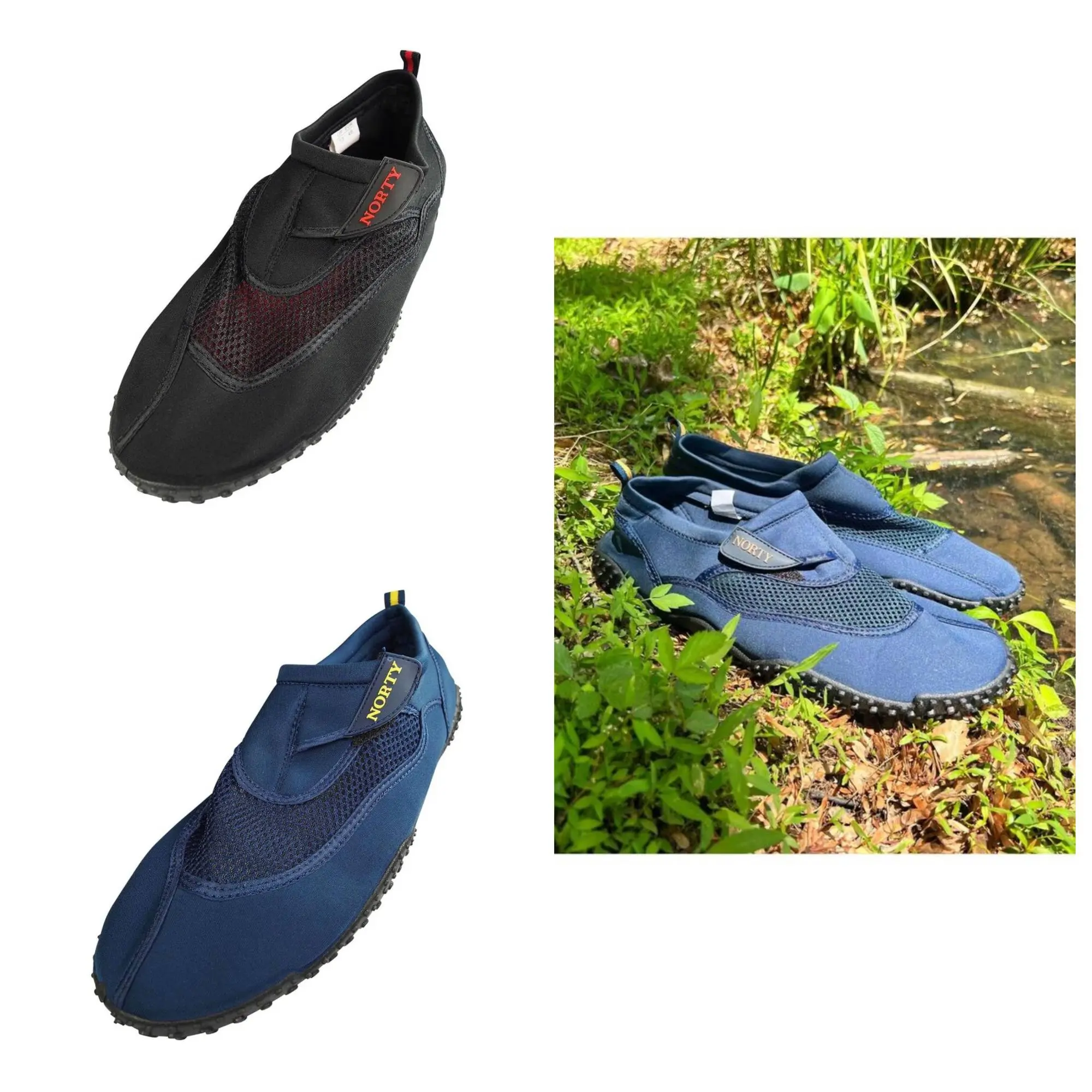 Norty Mens Big Sizes 13-17 Water Shoe 39451 2 Colors