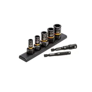 GearWrench KDT-83911 Bolt Biter Rescue Extraction Sockets with Adapters - 7 Piece