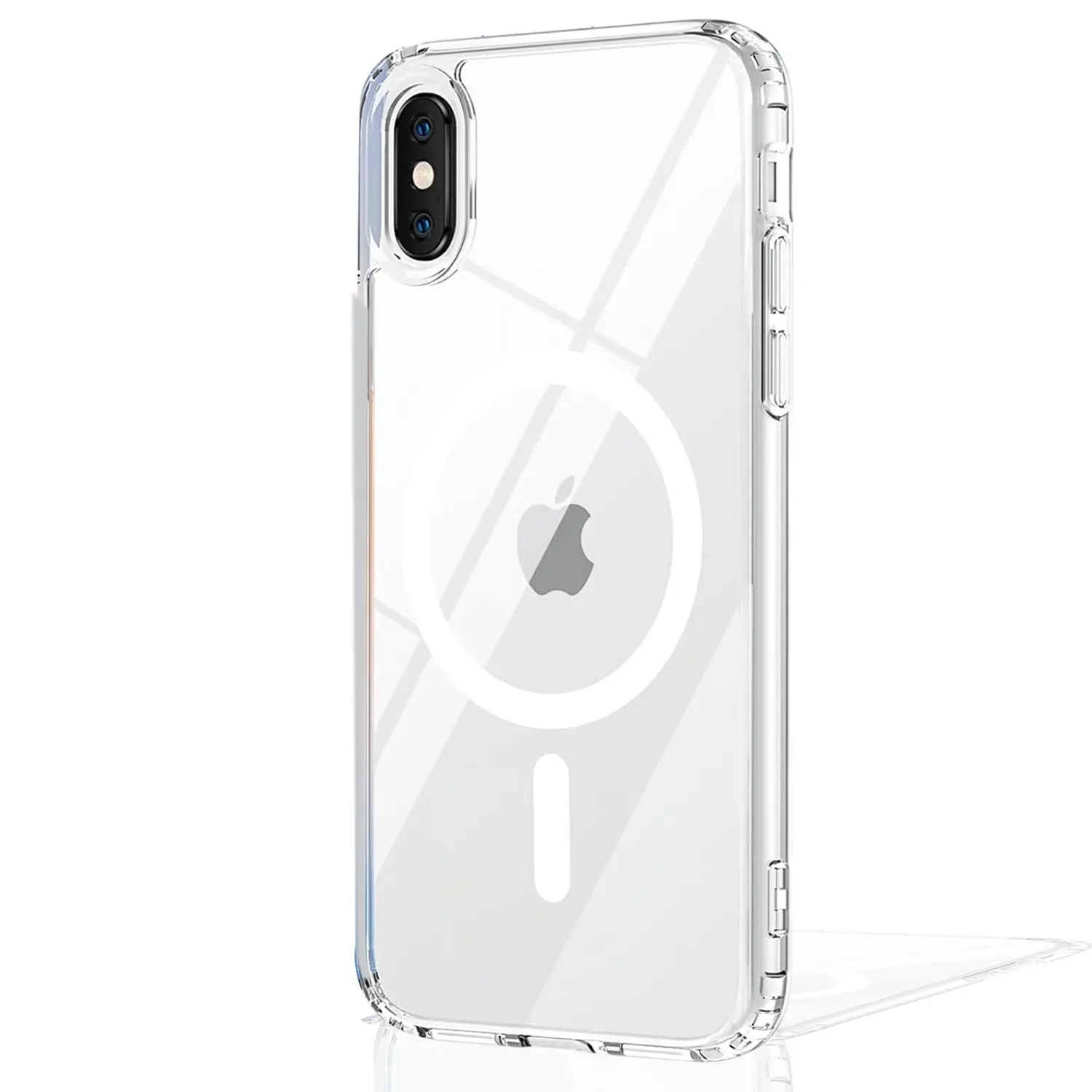 luxury for iPhone X XR XS  XS Max  Case Clear Compatible with Case Transparent Ultra Slim Thin Magnetic Cases Clear Back Protection Cover Cellphone Accessory Smartphone Shell