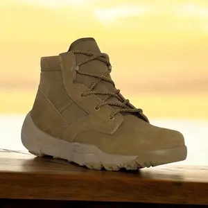 ROTHCO V-Max Lightweight Tactical Boots 6 Inch AR 670-1 Coyote Brown Hiking Boot with 2 Screen Air Vents for Breathability and Durable Rubber Outsole, Leather Inner