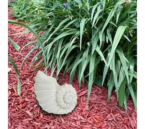 Santa's Workshop Inc 7" Cement Nautilus Shell Planter