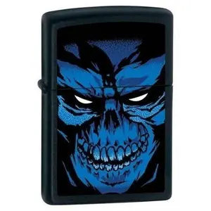 Zippo Lighter - Nightmare Creepy Face Design Metal Material with Unbeatable Lifetime Warranty in Eco-Friendly Packaging