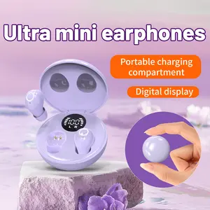 Smallest Hidden Sleep Earbuds, Lightweight In-Ear Bluetooth Earbuds for All Night Sleeping, Comfortable Soft Wear, Bluetooth 5.4 Stable Connection, Long Battery Life for Work Travel Rest
