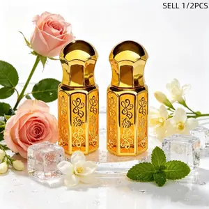Middle Eastern Arabic Eau Fraiche Oil - Dubai Roll-On Eau De Cologne, Gift Box Set for Women, Portable Fragrance, Long-Lasting Agarwood, Floral Rose Scent, Fragrance Perfume