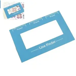 New Cross Stitch Magnetic Line Finder Sewing Embroidery Auxiliary Tool Ruler, Precision Measuring Device for Crafting Projects