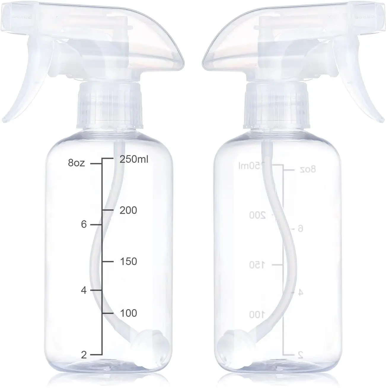 Spray Bottles 2 Pack 10oz 360° Any-Angle Spraying for Cleaning