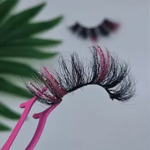 Bling Bling Lash Strip - 10-15mm Length Flexible Black Cotton Band Faux Mink Glitter Thread Medium Flutter Up to 20 Wears Glam Sparkle Glitter Faux Mink