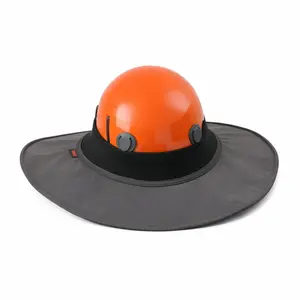 BARHAR Helmet Sun Shade for Climbing Helmet & Hard Hat, 360° Wide Brim Sun Protection, Reversible Water-Resistant Outdoor Helmet Brim